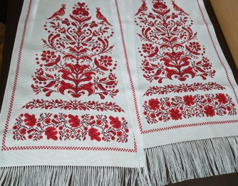 Свадебный рушник Дерево жизни с мужской и женской стороной и бесконечником "Обрядовый"